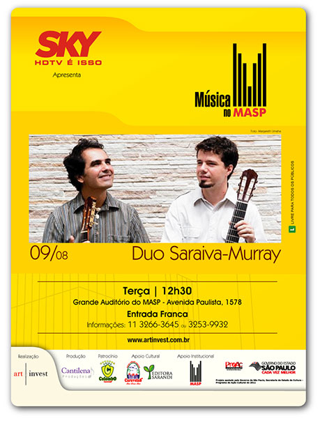 Duo Saraiva-Murray no MASP dia 9 de agosto de 2011