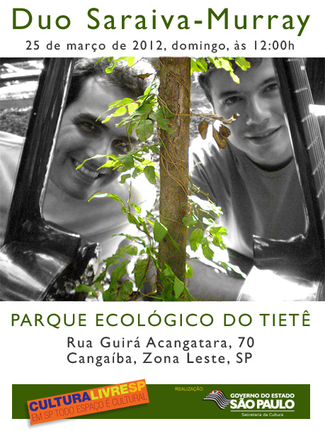 Duo Saraiva-Murray no Parque Ecológico do Tietê