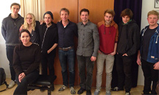 Daniel Murray com alguns participantes da Masterclass no Conservatório Real de Música da Dinamarca