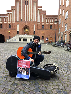 Daniel Murray na Dinamarca - concerto e gravação de CD - dezembo de 2016