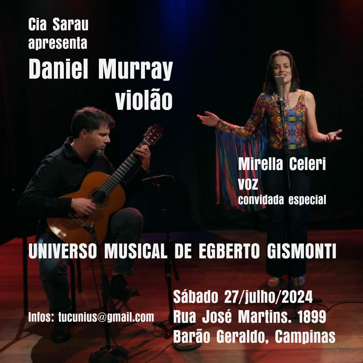Concerto-Daniel Murray,convidada especial - Mirella Celeri